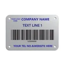 Custom asset tag shape and marking reference