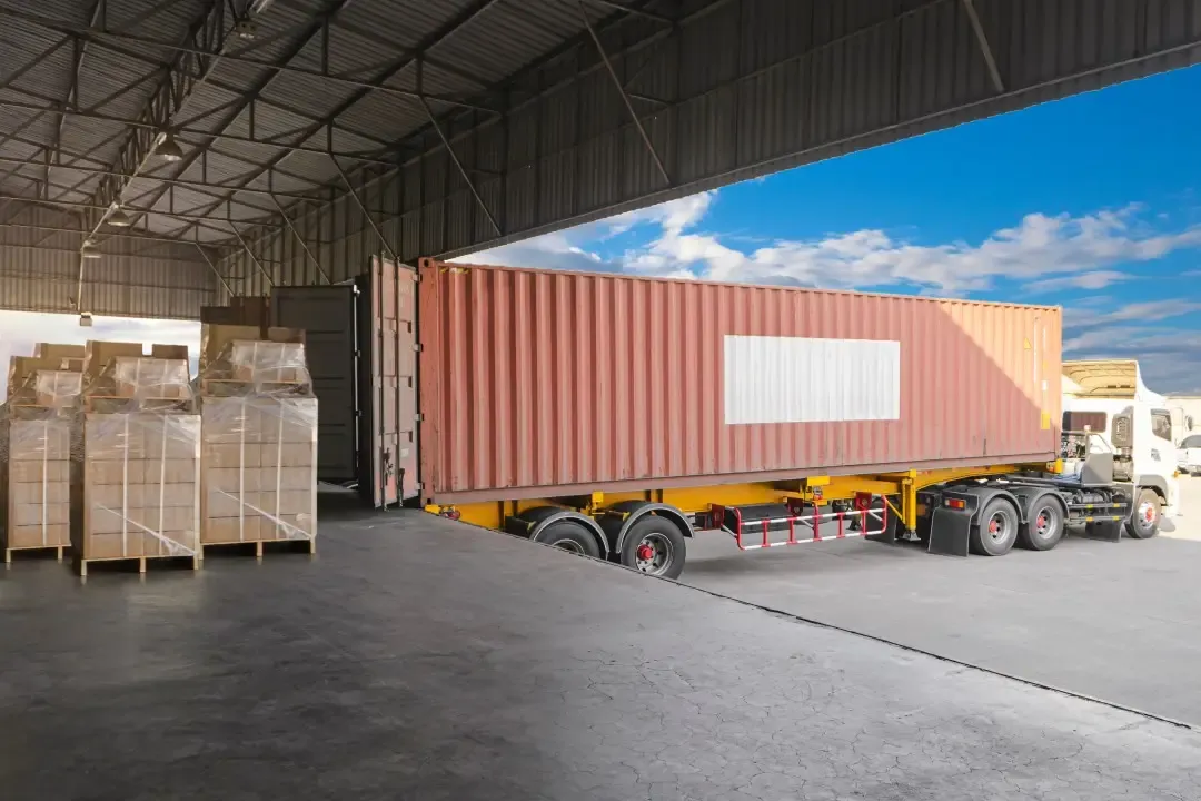Container loading for international shipping at IronMarks
