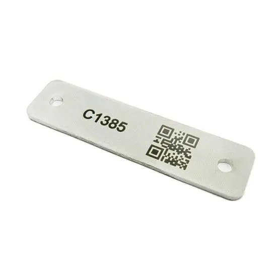 Custom asset tag shape and marking reference
